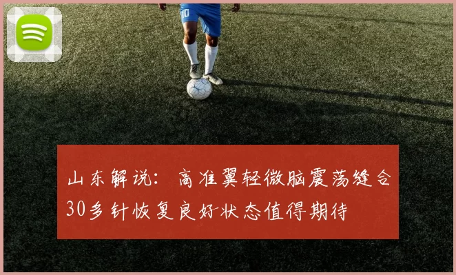 山东解说：高准翼轻微脑震荡缝合30多针恢复良好状态值得期待